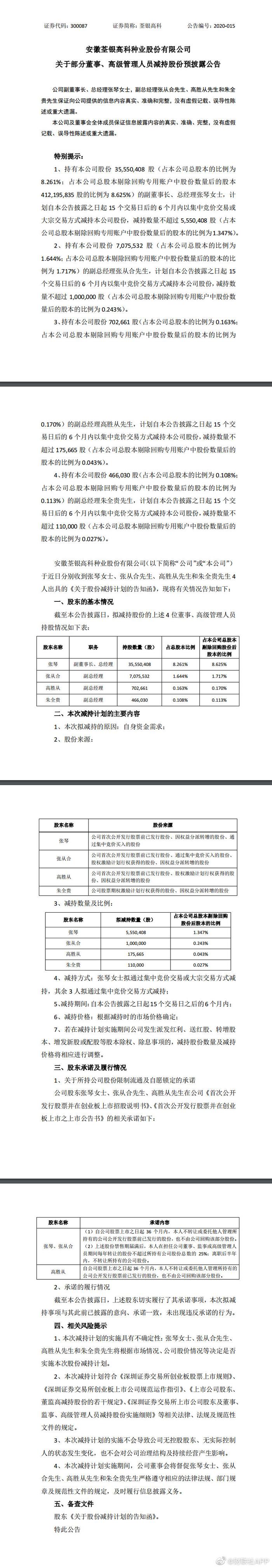天箭科技：部分董事、高管拟合计减持不超0.066%股份